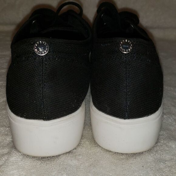 Steve Madden "Emmi" Black Platform Sneakers - 10 - Picture 4 of 5